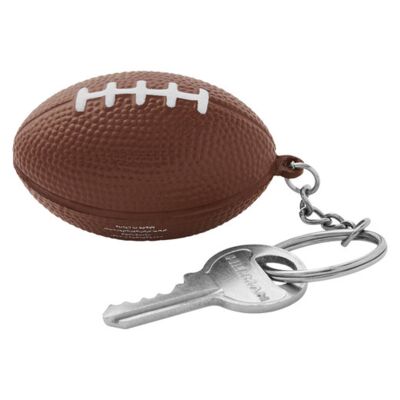 Football Shape Stress Ball Keychain Thumbnail