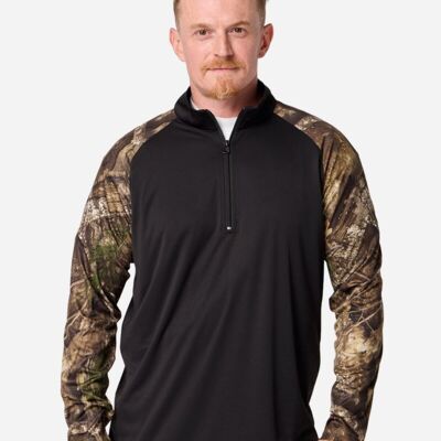 Unisex Realtree® Performance Colorblocked Quarter-Zip Pullover Thumbnail