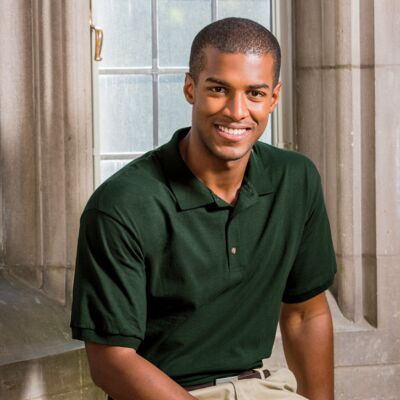 ® Ultra Cotton® Adult Jersey Polo Thumbnail