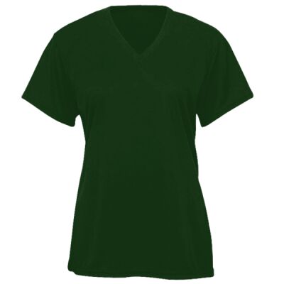 B-Core Girls Performance Solid Color Lap V-Neck Tee Thumbnail